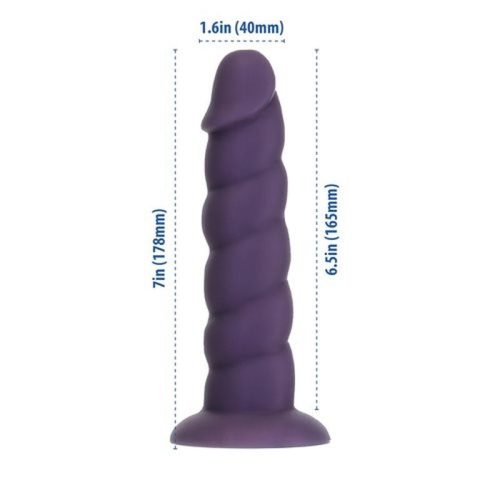Unicorn Dildo 7in Purple - Image 5