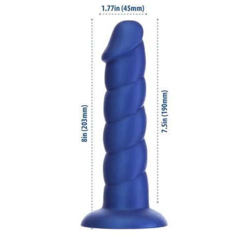 Unicorn Dildo 8in Blue - Image 5