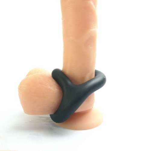 Brutus Yin Yang Silicone Cock and Ball Duo Ring - Image 6