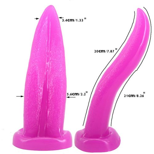 Tongue Shape Anal Plug Purple - Image 6