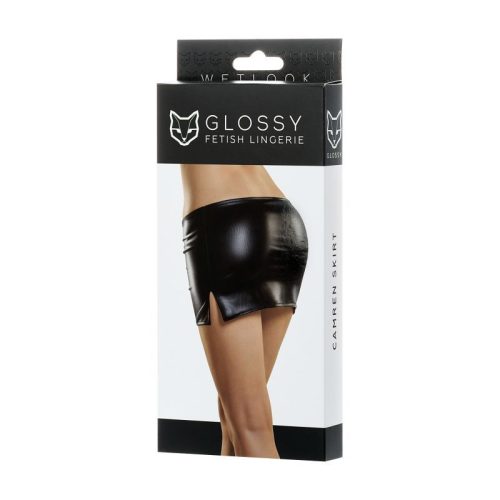 Glossy Wetlook Mini Skirt Camren - Image 5