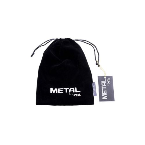 Silver Metal Anal Plug Small w Black Tail - Image 6