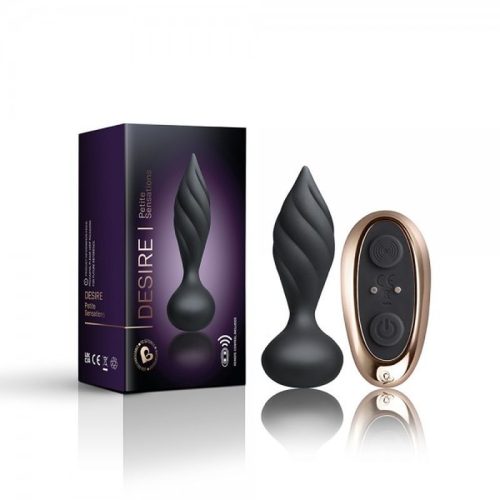 Petite Sensation Desire Butt Plug w Remote Black - Image 6