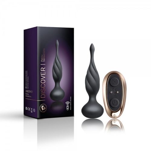 Petite Sensation Discover Butt Plug w Remote Black - Image 6