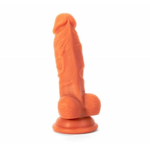 Realistic Dildo Veined Shaft w Balls Flesh - Image 3