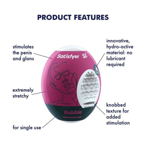 Satisfyer Masturbator Egg Bubble - Image 3