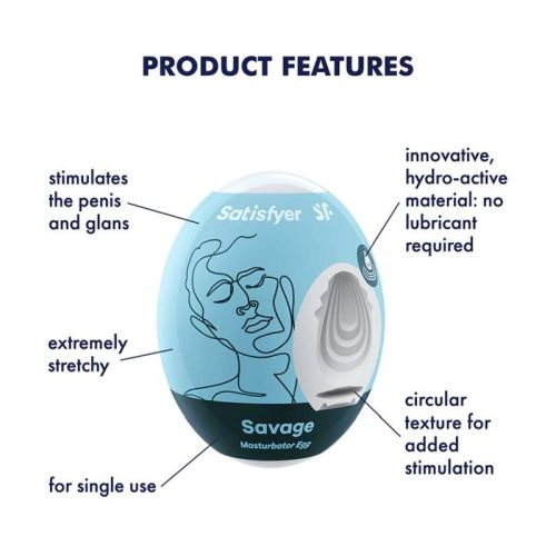 Satisfyer Masturbator Egg Savage - Image 3