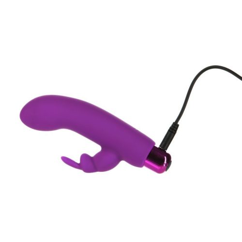 Alices Bunny Rechargeable Bullet w Rabbit Sleeve Purple - Image 4