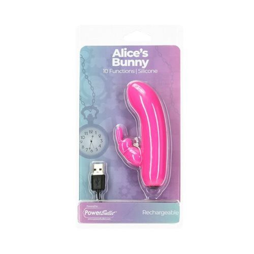 Alices Bunny Rechargeable Bullet w Rabbit Sleeve Pink - Image 3