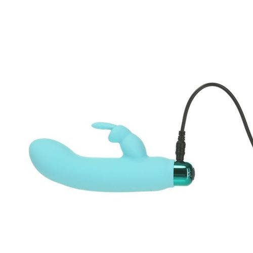 Alices Bunny Rechargeable Bullet w Rabbit Sleeve Teal - Image 4