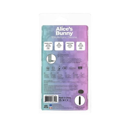 Alices Bunny Rechargeable Bullet w Rabbit Sleeve Teal - Image 6