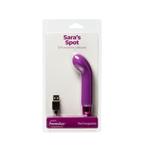 Power Bullet Saras Spot Vibrator Purple - Image 5