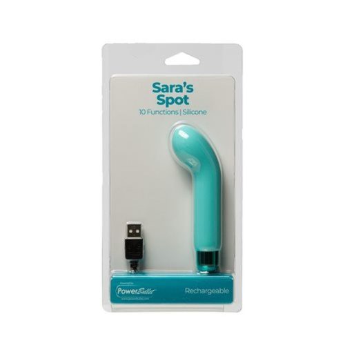 Power Bullet Saras Spot Vibrator Teal - Image 5