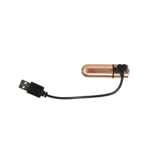 Power Bullet First Class 6cm Rechargeable w Crystal Rose Gold - Image 5