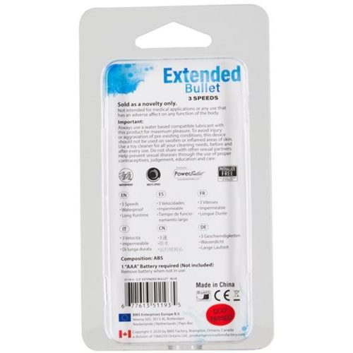 Power Bullet Extended 9cm 3 Speed Teal - Image 4
