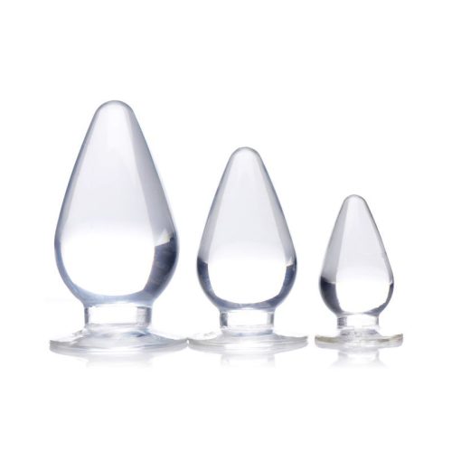 Triple Cones 3 Pc Anal Plug Set Clear - Image 6
