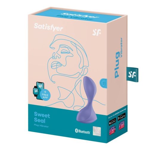 Satisfyer Sweet Seal Vibrating Anal Plug Lilac - Image 6