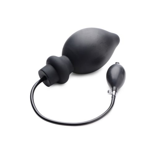 Ass Pand Large Inflatable Silicone Plug Black - Image 4