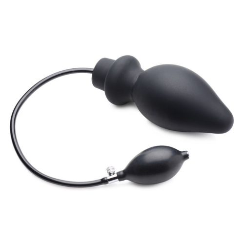 Ass Pand Large Inflatable Silicone Plug Black - Image 6