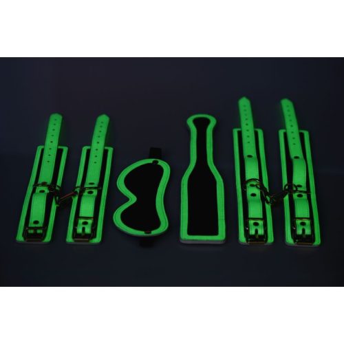 Kink In the Dark Glowing Bondage Set Fluro Green - Image 6