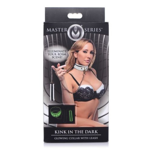 Kink in the Dark Glowing Collar and Lead Fluro Green - Image 6