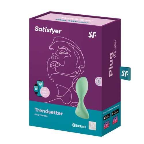 Satisfyer Trendsetter Connect App Vibrating Anal Plug Light Green - Image 6