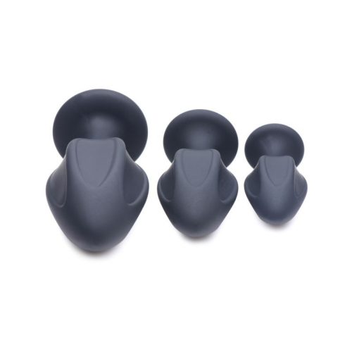Triple Juicers Silicone Anal Plug Set Black - Image 4