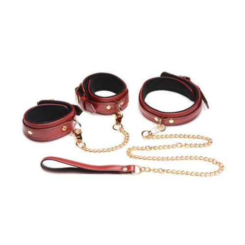 6 Pc Bondage Set Burgundy - Image 4