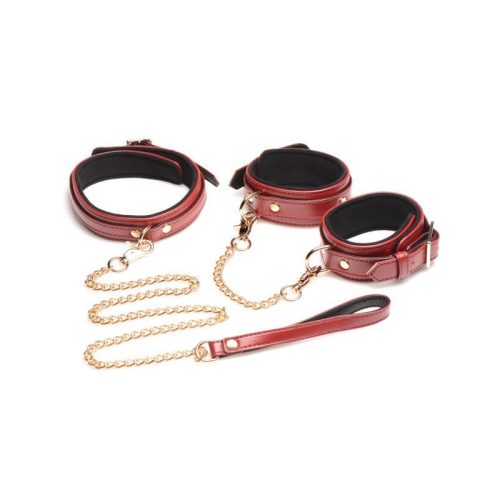 6 Pc Bondage Set Burgundy - Image 5