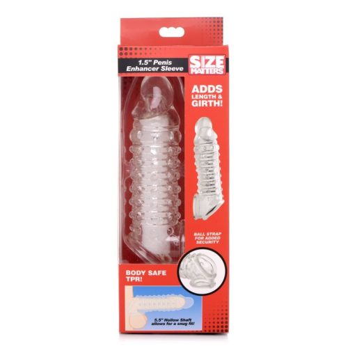 Penis Enhancer Sleeve 1.5in Clear - Image 5