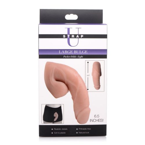 Large Bulge Soft Packer Dildo Light Skin Tone - Image 5