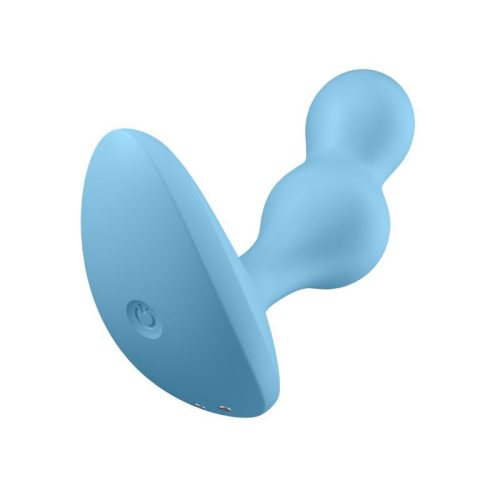 Satisfyer Deep Diver Vibrating Connect App Anal Plug Blue - Image 3