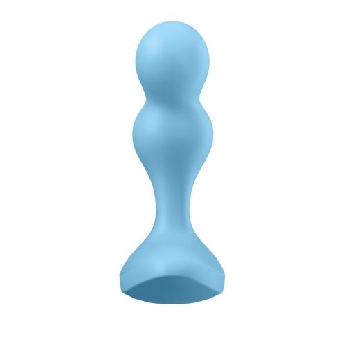 Satisfyer Deep Diver Vibrating Connect App Anal Plug Blue - Image 4