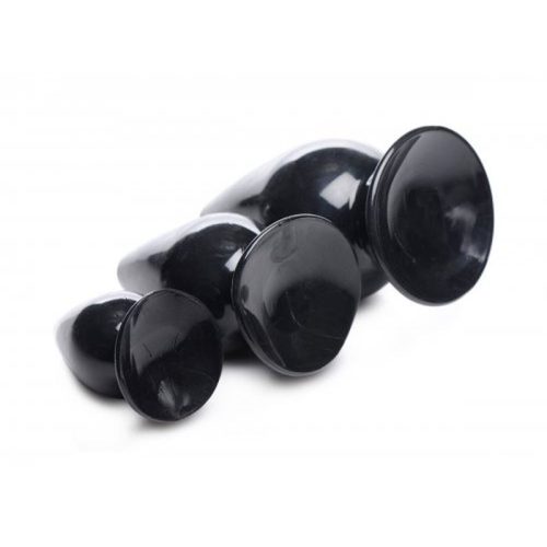Triple Cones 3 Pc Anal Plug Set Black - Image 4