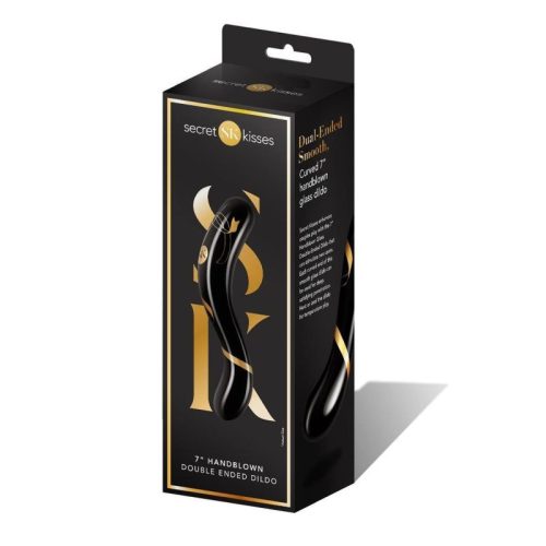 Secret Kisses Handblown Double Ended Dildo 7in - Image 3