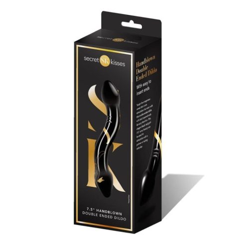 Secret Kisses Handblown Double Ended Dildo 7.5in - Image 3