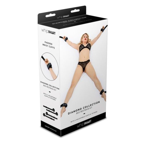 Whip Smart Diamond Bed Restraints Black - Image 3