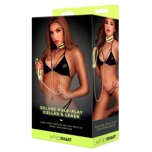 Whip Smart Glow In The Dark Deluxe Collar and Leash - Image 3