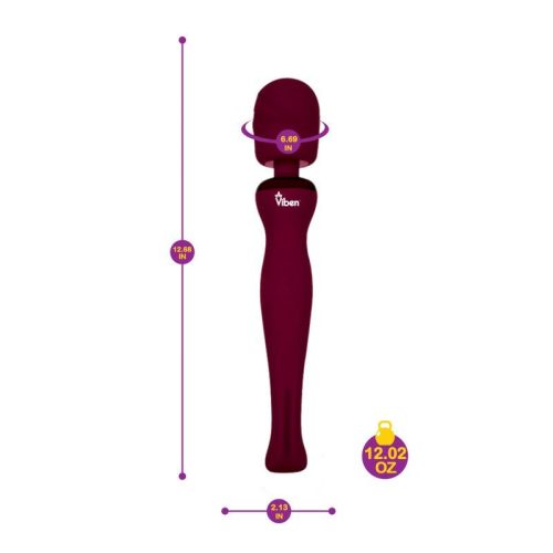 Viben Sultry Rechargeable Wand Massager Ruby - Image 3