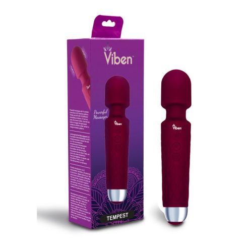 Viben Tempest Rechargeable Wand Massager Ruby - Image 3