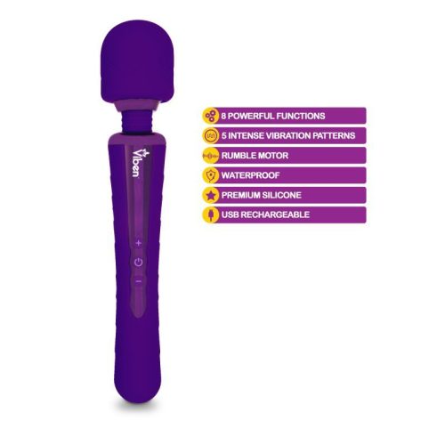 Viben Obsession Rechargeable Wand Massager Violet - Image 4