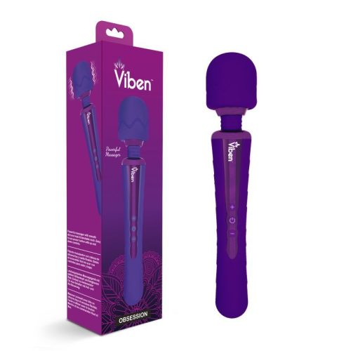 Viben Obsession Rechargeable Wand Massager Violet - Image 5