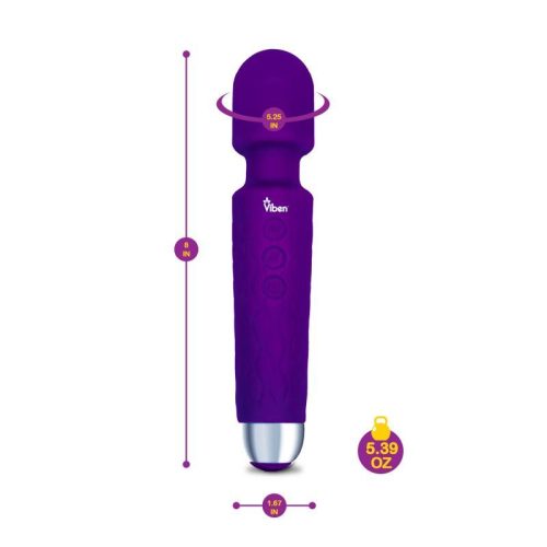 Viben Tempest Travel Wand Massager Violet - Image 4