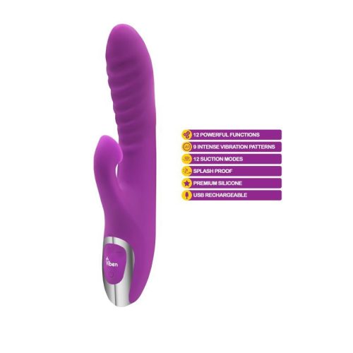 Viben Frenzy Suction Rabbit Vibe Berry - Image 5