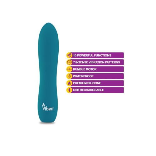 Viben Vivacious Rumble Motor Rechargeable Bullet Ocean - Image 4