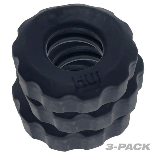 Super Hunkyjunk 3 Pc Cockrings Tar Ice - Image 3