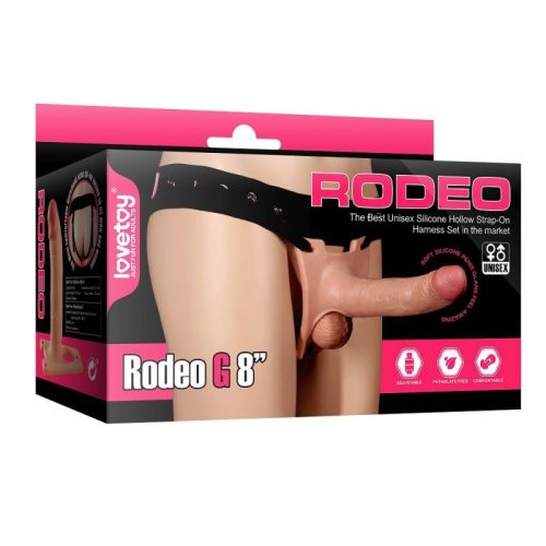 Rodeo Hollow G Strap On Set 8in - Image 5