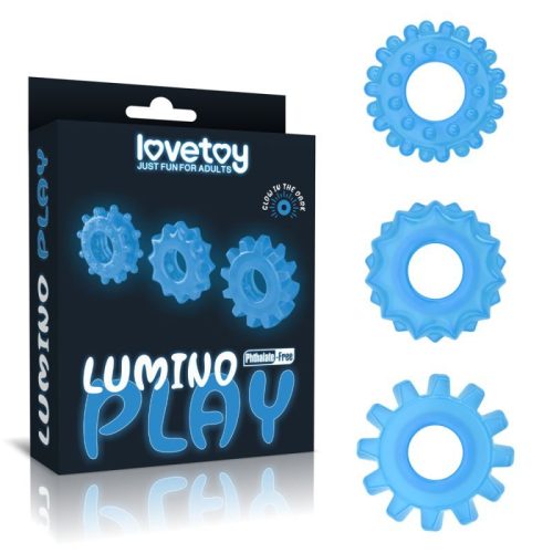 Lumino Play Penis Rings 3 Pc - Image 6