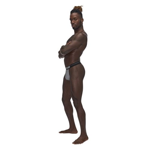 Male Power Sexagon Micro V Thong Grey - Image 4