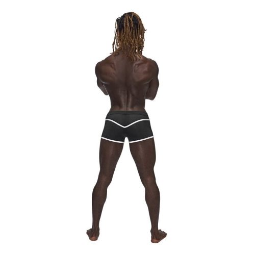 Male Power Sport Mesh Mini Short Black - Image 3
